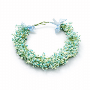 זר לראש - גיבסניות תכלת