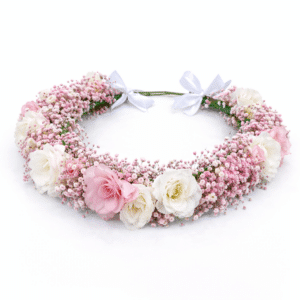 זר לראש - ליזיאנטוס וגיבסניות ורודות