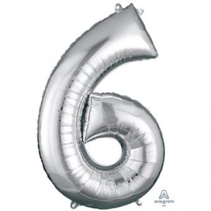 בלון ספרה - 6 - כסוף