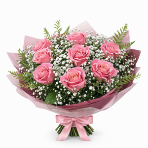 זר ורוד עדין