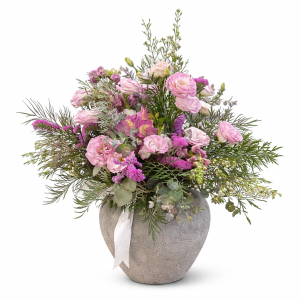 סידור פרחים ורוד פריזאי