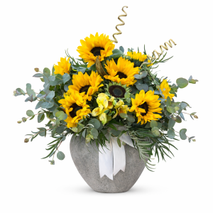 סידור פרחים שמש של שמחה