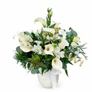 סידור פרחים אצולת הלבן