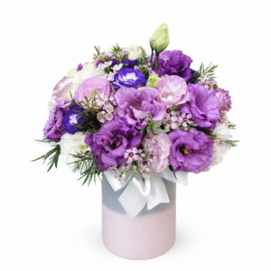 סידור פרחים טאץ׳ סגול